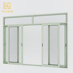 Cheap price french transom design 4 panel floor to ceiling temper glass sliding aluminium doors for pakistan patio on China WDMA