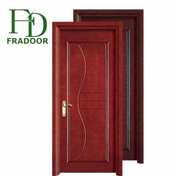 Cheapest composite wood swing entry MDF doors on China WDMA