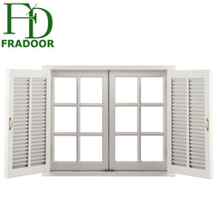 China Factory Price Double Glazed Aluminum Frame Louvre Windows with Mosquito Net on China WDMA