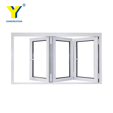 China best commercial and residential aluminium exterior soundproof bifold windows for low price on China WDMA