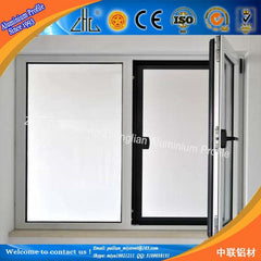 China factory wholesales Inward aluminium tilt and turn window, hurricane proof, casement window with roller shutters integrated on China WDMA