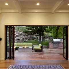 China made High quality aluminum folding glass patio door with good price on China WDMA