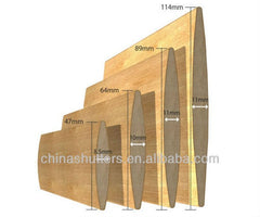 China new design window shutters components customized wooden shutter louver on China WDMA