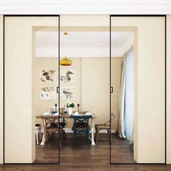 China slidnig door manufacture slim frame aluminium sliding glass door on China WDMA on China WDMA