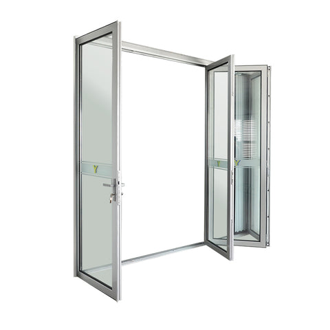 China supplier YY Home exterior aluminium bi-folding doors on China WDMA