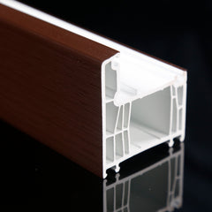 China supplier plastic extruded upvc profiles sliding door on China WDMA