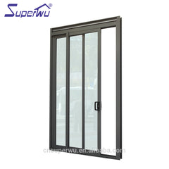 China suppliers aluminium water proof double glazed sliding glass door on China WDMA