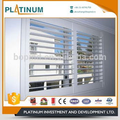 Customized folding adjustable glass windows / sun shade aluminium louvers on China WDMA