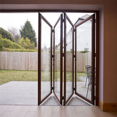 DY Aluminum Thermal Break Bi-folding French Door With Glass For Patio on China WDMA