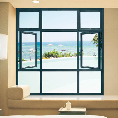 Design High Quality Interior Office Villa Applied Iron Grills Modern House Aluminum Casement Window Jalousie Windows on China WDMA