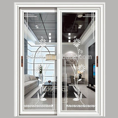 Direct factory price ghana 96x80 men sliding glass door for sale on China WDMA