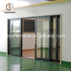 Doorwin sliding door- Thermal break double safety glazing aluminum sliding doors triple glass aluminum lift sliding door on China WDMA on China WDMA
