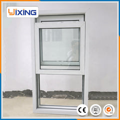 Double glass aluminum white double hung windows on China WDMA