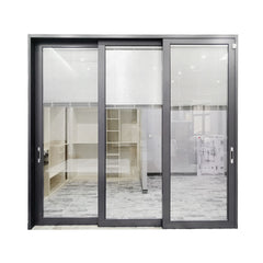 Double glazing glass aluminum doors bathroom sliding glass door on China WDMA