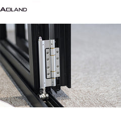 Durable low-e double glazed aluminium bifold doors easy to install on China WDMA