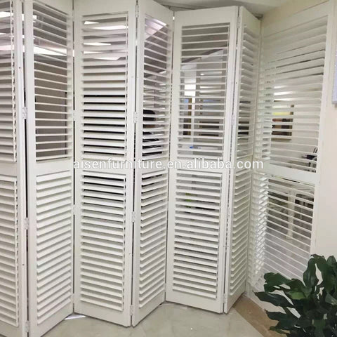 Easy Install Wood Plantation Shutter Louvered Wood Bifold Plantation Shutter on China WDMA