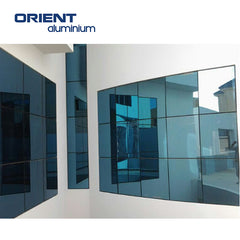 Engineering Exterior Commercial Building Materials Aluminum Profiles Invisible Frame Curtain Glass Wall on China WDMA