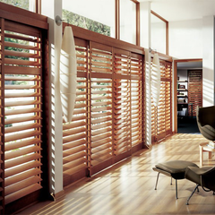 European Style Modern Design Door Window Movable Louver Wooden Plantation Shutters on China WDMA