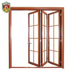 European modern design soundproof double laminated tempered glass aluminum bifold doors on China WDMA