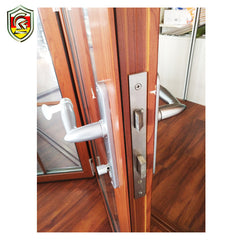 European modern design soundproof double laminated tempered glass aluminum bifold doors on China WDMA