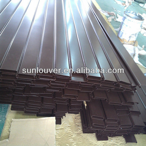 Extruded aluminium louvre blades /aluminum sun shades manufacturer on China WDMA