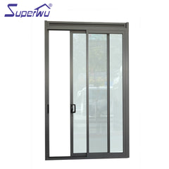 Factory Supplier aluminium shutter door for balcony mosquito net lattice sliding on China WDMA