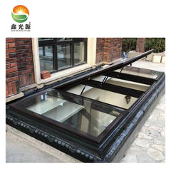 Factory aluminum glass roof system with low price basement window on China WDMA