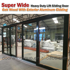 Factory price wholesale wood vs vinyl sliding patio doors clad on China WDMA
