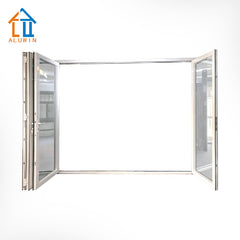 Fancy Design Low Price aluminum Door Design good Quality Factory Supply Bi Folding Glass Door Folding Door Bifold on China WDMA