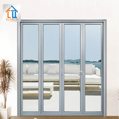 Fancy Design Low Price aluminum Door Design good Quality Factory Supply Bi Folding Glass Door Folding Door Bifold on China WDMA