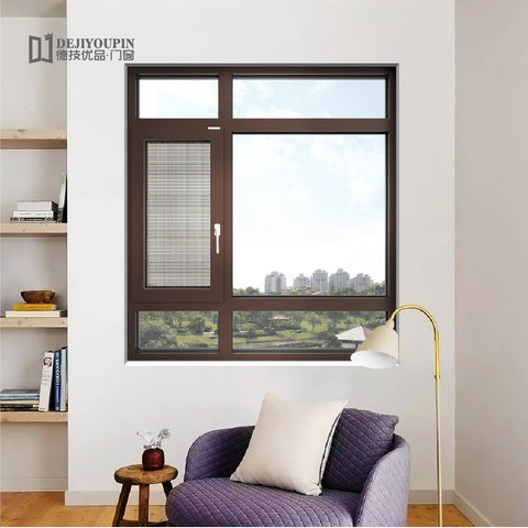 Foshan factory hurricane impact W112 thermal break glass french aluminum safety casement window for sale on China WDMA