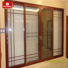 Foshan factory wholesale UPVC sliding glass doors with mosquito netting on China WDMA