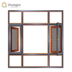 French Casement Window with Glass and Aluminium Frame on China WDMA