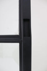 French Style Black Steel Frame Sliding Barn Door Frame on China WDMA