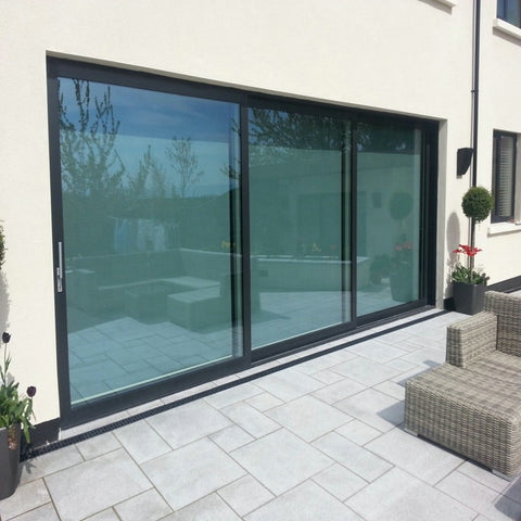 Front door designs 3 panel triple sliding patio door price on China WDMA