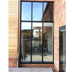 Gaoming black color slim frame customized aluminium windows and doors on China WDMA