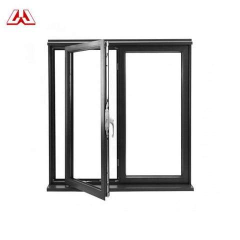 German Standard Shutter Aluminum Louver Double Glass casement Window With 4 Panels Aluminum Windows on China WDMA