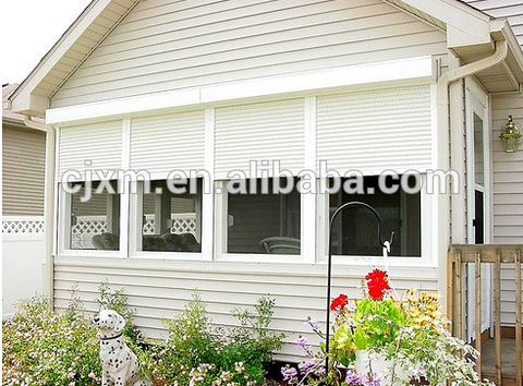 Good Quality roller shutter Single Swing Aluminum Profile Windows And Door on China WDMA