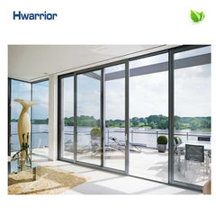 Good quality with fashion design and affordable price aluminium frame double glazing sliding door on China WDMA