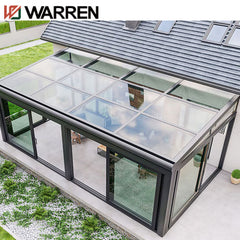 wholesale aluminum portable sun room glass house outdoor veranda sunroom