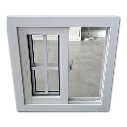 WDMA European design 2 track pvc horizontal sliding window for home