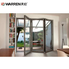 24x78 Bifold Aluminium Triple Glazing Black Retractable Vented Door Near Me