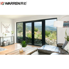 Warren 36x79 French Aluminum Double Glazing Gray Rough Opening Round Top Door Double Wide