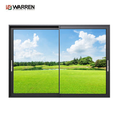 Warren 42*108 Aluminum double glass heavy casement door with thick glass waterproof Heat insulation