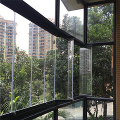 Australian America Frameless Aluminium Glazing Ventilation Bifold Folding Windows Balcony Bifold Window