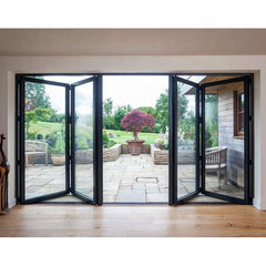 Exterior Entrance Veranda Movable Aluminum Frame Glass Partition Folding Glazed Wall Malaysia