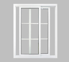 WDMA customized living room PVC plastic  sliding window