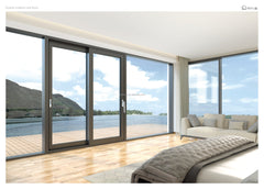 WDMA 12 foot sliding glass door cost thermal break aluminium door