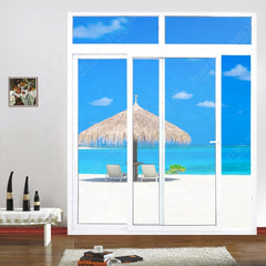 upvc/ pvc/ plastic interior sliding glass door