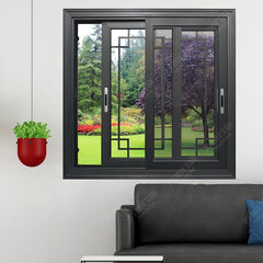 waterproof aluminum frame thermal break double glass window and door steel fly screen mosquito netting
